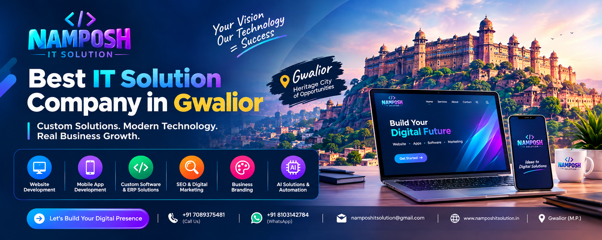 Best IT Solution Company in Gwalior – Complete Digital Solutions for Your Business