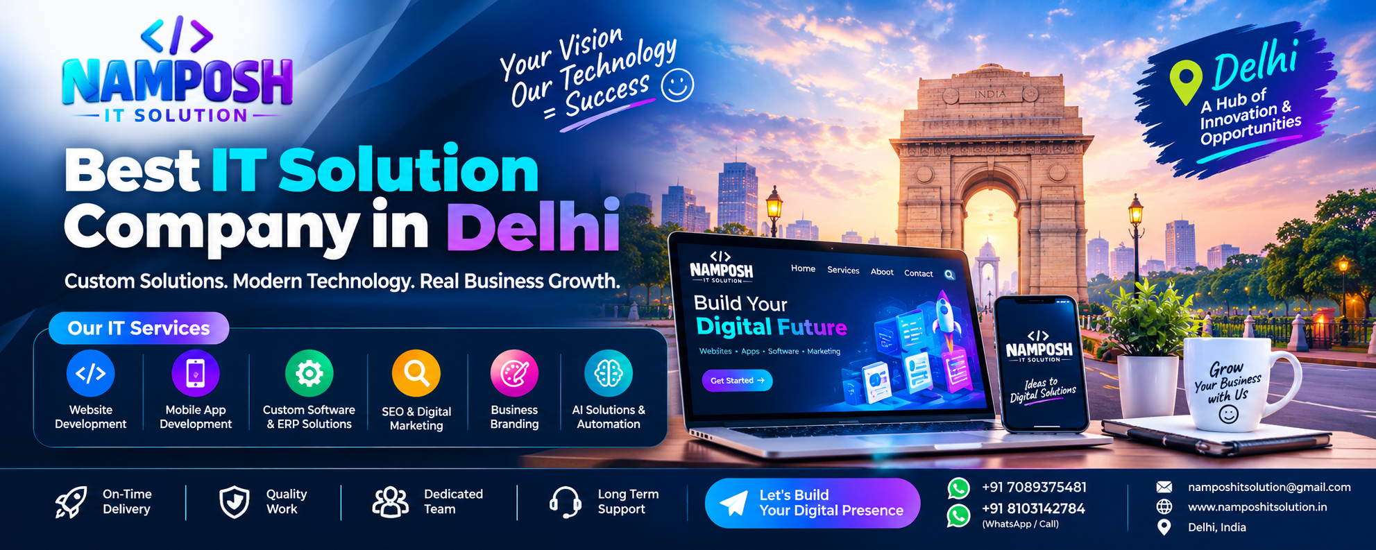 Best IT Solution Company in Delhi – Complete Digital Solutions for Your Business